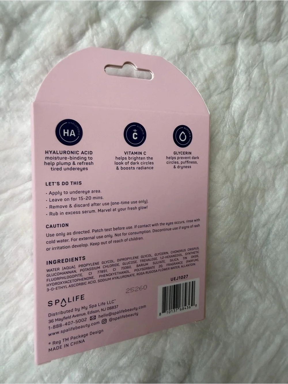 Spalife Pretty Bowtiful 16 Brightening Undereye Mask vitamin C, hyaluronic acid